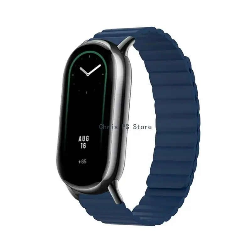 H8WA Para Xiaomi 8/8 Smartwatch Magnético Macio Alça Ajustável Pulseira Bracelete Imagem 4