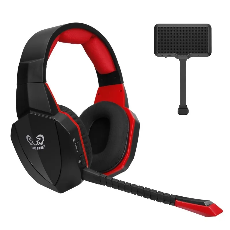 HUHD-S8M Fone de ouvido sem Fio Headset para Jogos de PC PS5 Plug-In Microfone Esports 2.4 g sem Fio Zero de Latência Alta Qualidade de Som e Fone de ouvido Imagem 4
