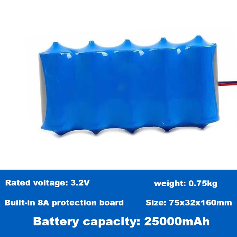 Original 32650 lâmpada solar da bateria 3.2 V lítio de grande capacidade de bateria solar, a lâmpada de rua do floodlight da bateria com a protecção do painel de Imagem 4