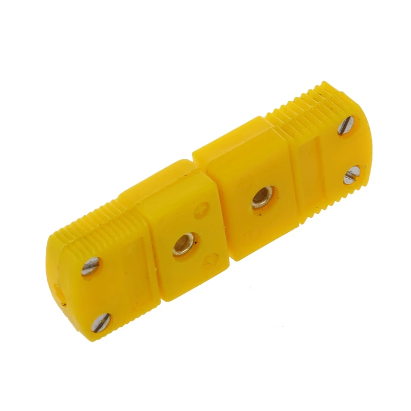 QUENTE-20X de Plástico Amarelo Shell K Termopar Tipo Plug Socket Conjunto de Conector de Imagem 4