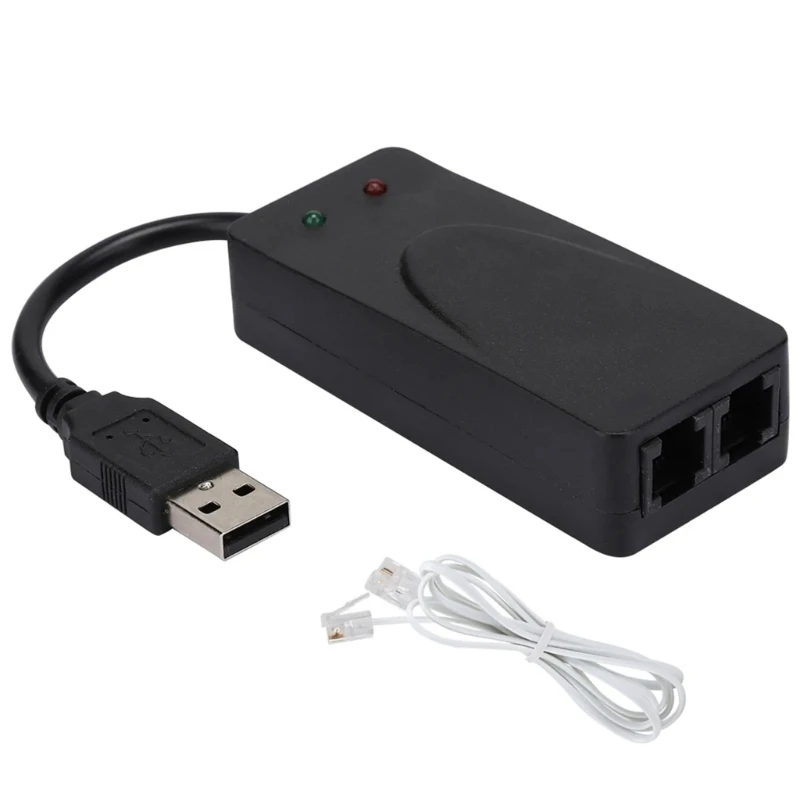 USB 56K Voice Dados de Fax Modem Externo Com Single/Dual Portas para Ganhar 7/8/10/XP Imagem 4