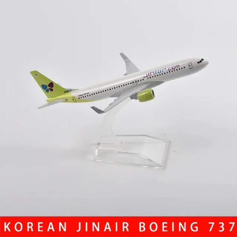 16cm Korean Air Boeing 747 Avião Modelo de Aeronave Diecast de Metal 1/400 Escala de Modelo de Avião de Presente Imagem 5