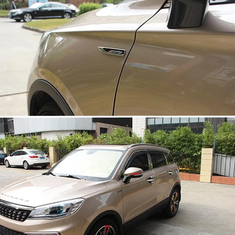 3D Estilo Carro do Lado do Asa Emblema Emblema Adesivo de Carro Para Fiat Panda Bravo, Punto Linea Croma 500 595 Imagem 5