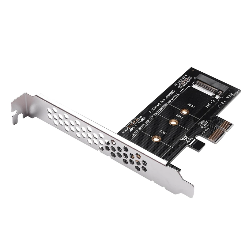 5X Adicionar Em Cartões PCIE Para M2 de Adaptador de PCI Express 3.0 X1 Para NVME SSD M2 PCIE Arrecadação de Suporte de Adaptador de 2230 2242 2260 M. 2 SSD Imagem 5