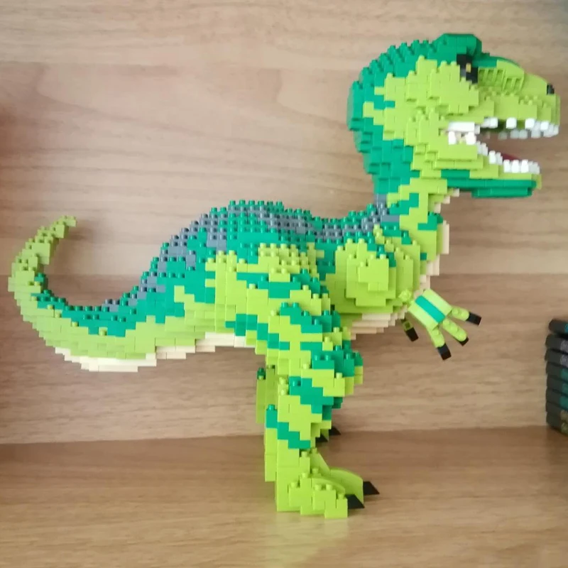 Balody 16089 Período Jurássico Dinossauro Velociraptor Monstro Animal 3D Mini Blocos de Diamante Tijolos de Construção de Brinquedo Para as Crianças Sem Caixa Imagem 5