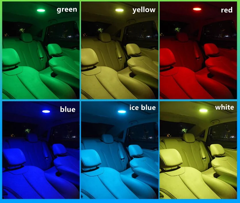 Carro LED Recarregável Luz de Leitura Magnética Ceiliing Lâmpada Para o Subaru BRZ WRX Crosstrek Forester XV Outback IMPREZA Legacy Imagem 5
