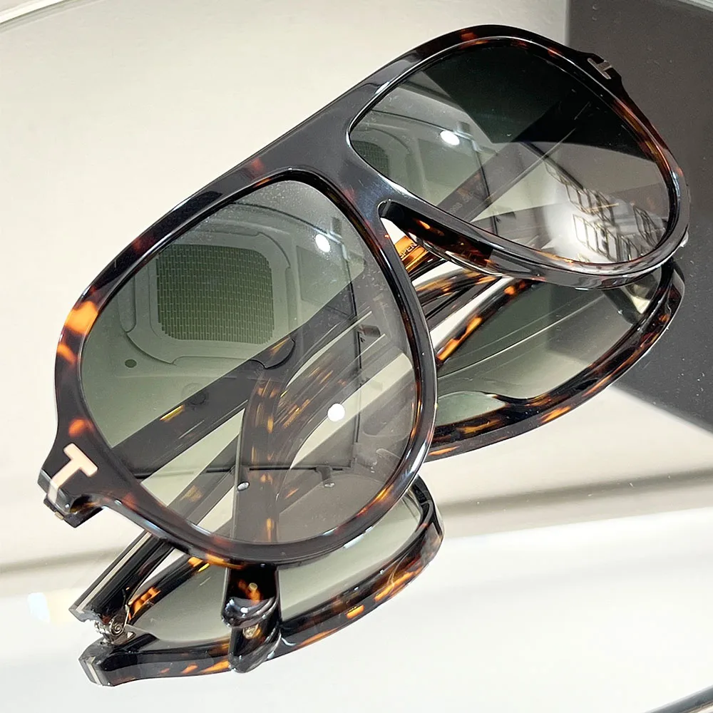 Design de luxo Óculos Estilo Oval Óculos de sol Para Homens e Mulheres Clássico Esquema de Cores do Quadro do Acetato Personalizável lentes Imagem 5