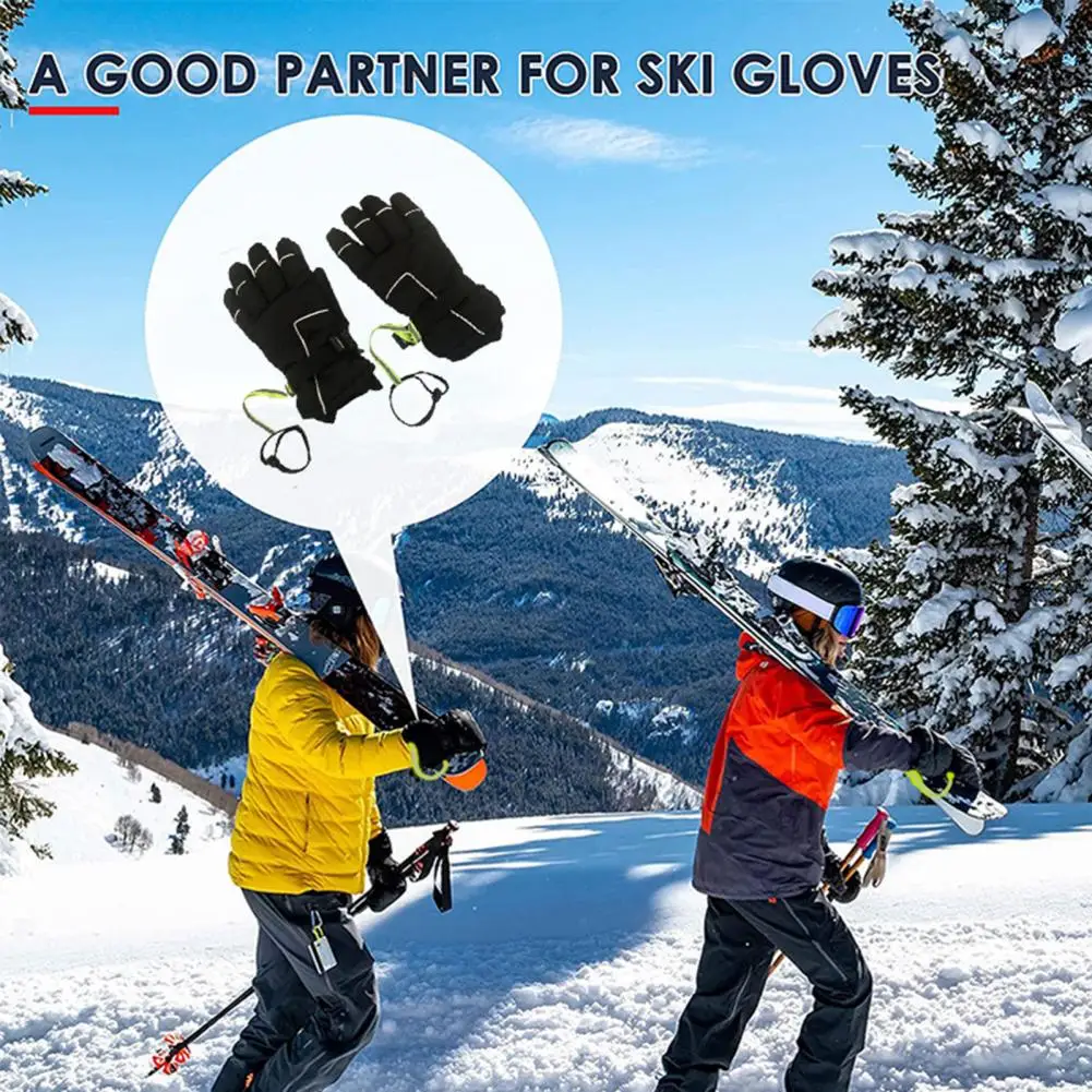 Luvas de esqui Pulseiras de Esportes de Luvas Cintos de Segurança Ajustáveis Reutilizáveis de Segurança Luvas Cintos com Leve para Unisex para Grande Imagem 5