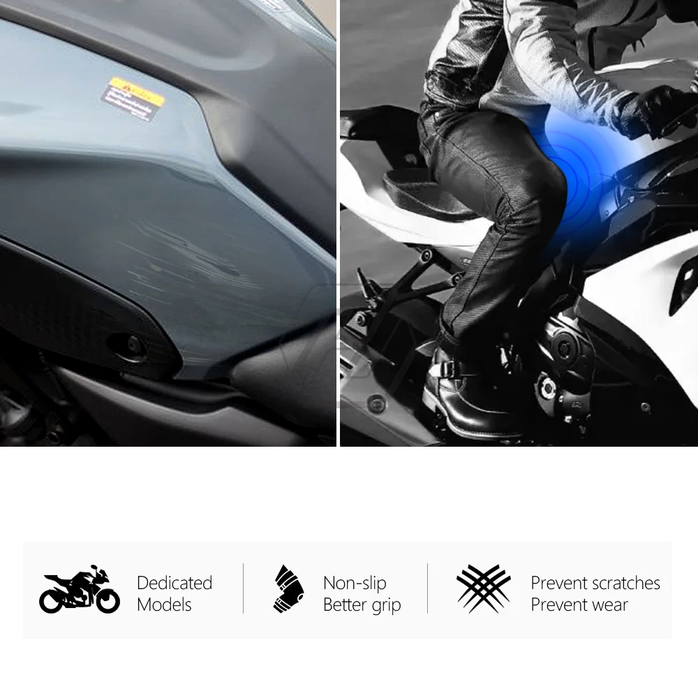 Moto Accessorie Lado do Tanque de Almofada de Proteção de Joelho Aperto de Tapete para a Yamaha YZF R1 2015-2019 Imagem 5