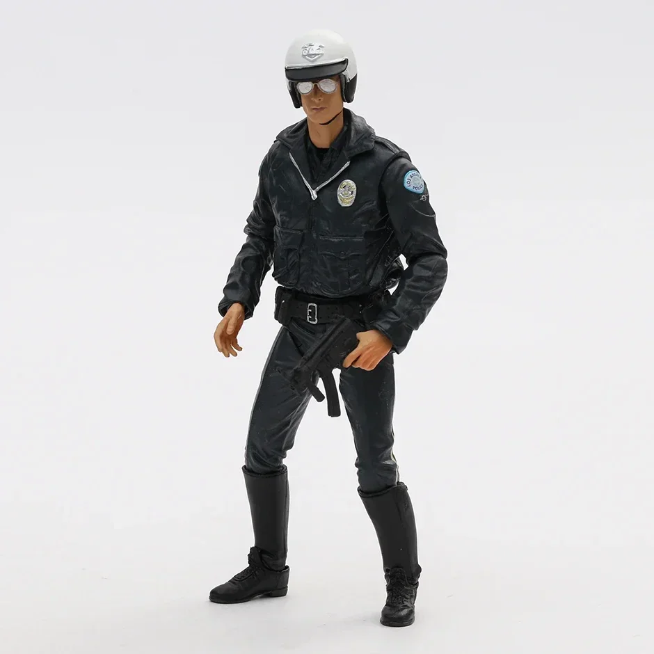 NECA Terminator 2 Dia do Julgamento T-1000 Motorcycle Cop Coleta Figura de Ação do Filme Toy Modelo Imagem 5