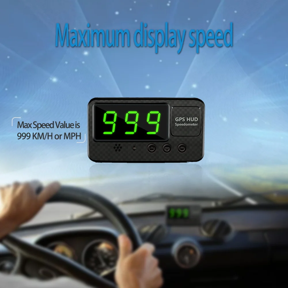 Vjoycar GPS HUD Velocímetro de Automóvel Motocicleta Bicicleta Universal de Velocidade Digital Head Up Display Com Mais de Velocidade Alarme Auto Acessórios Imagem 5